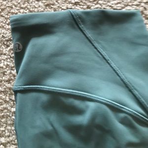 Long Lululemon Cool Green Leggings